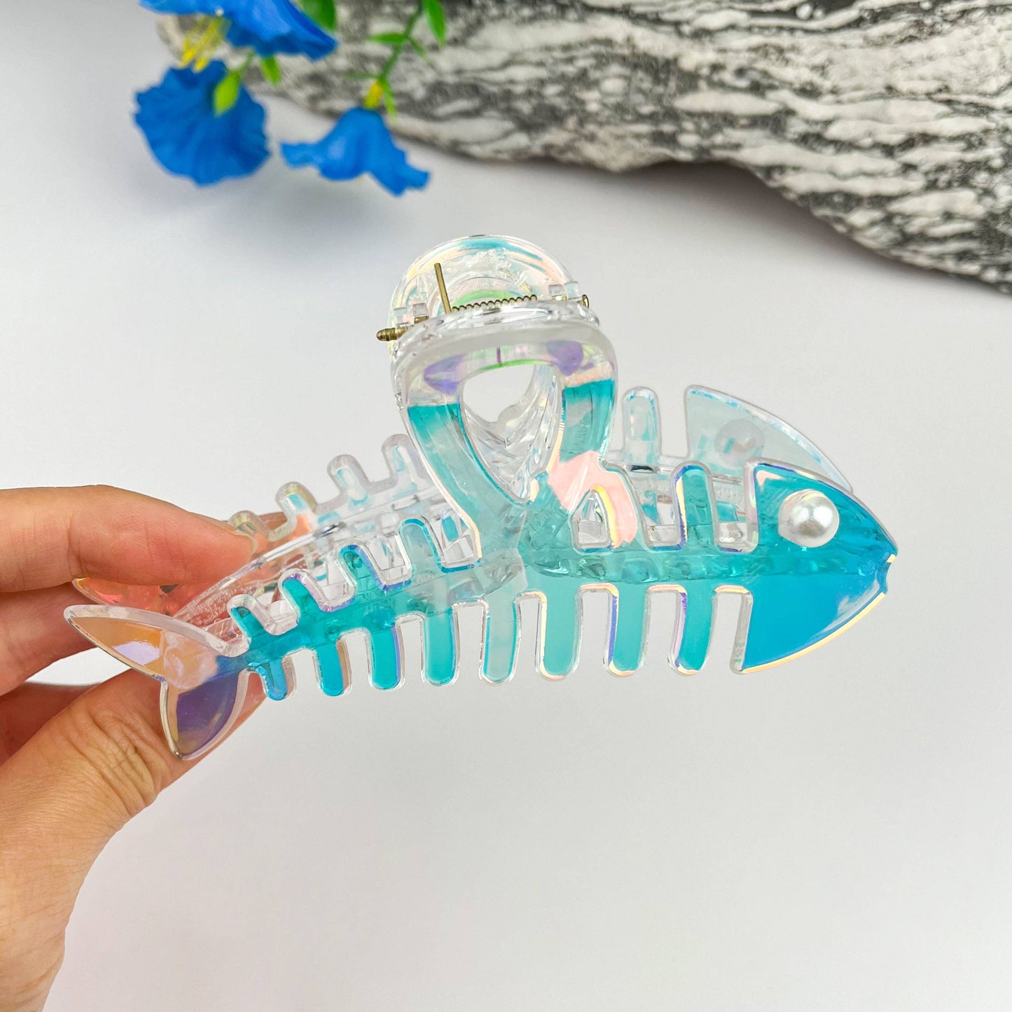 
                  
                    Iridescent Fishbone Hair Claw No. 2
                  
                