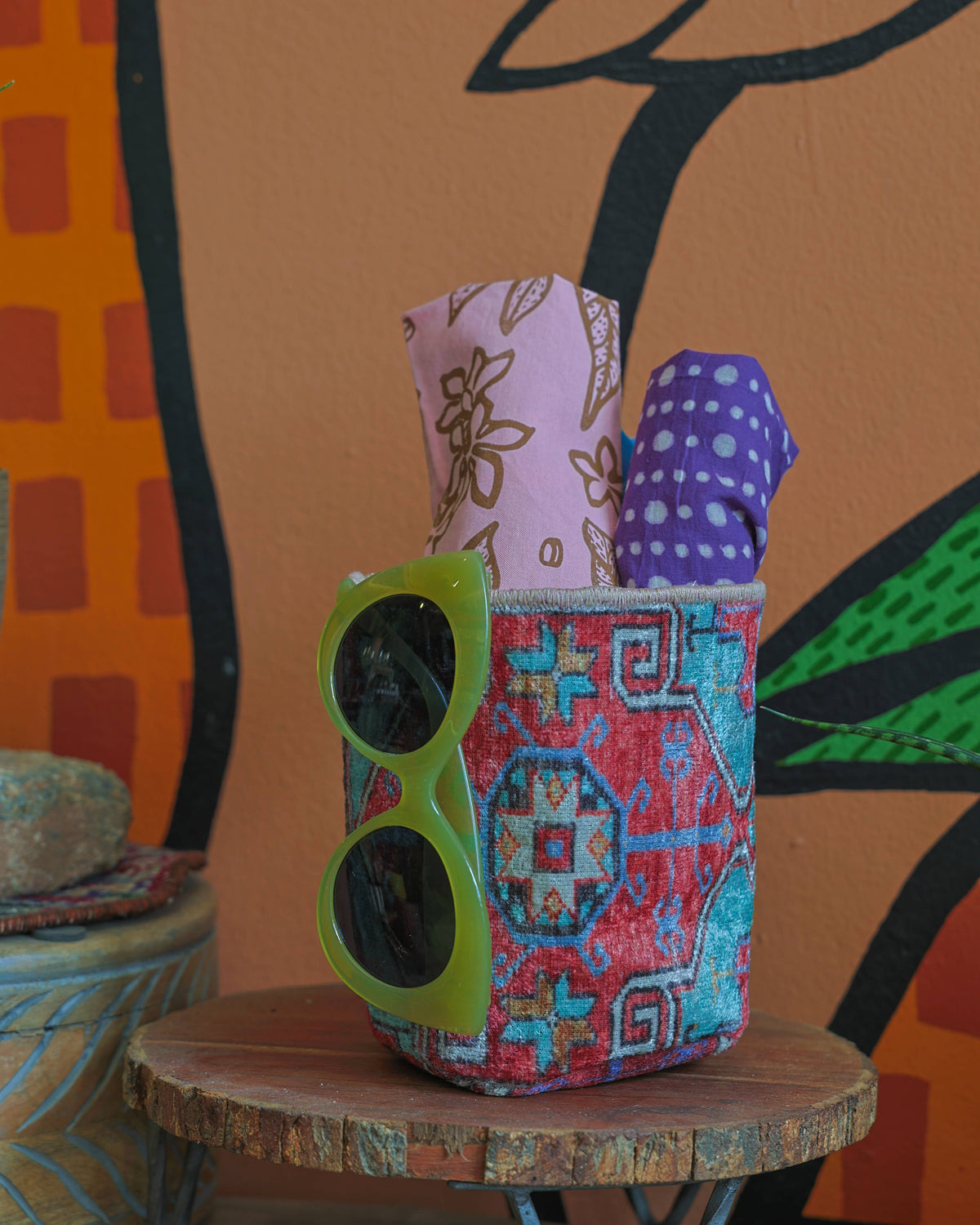 
                  
                    Vintage Rug Pattern Plant/Storage Basket
                  
                