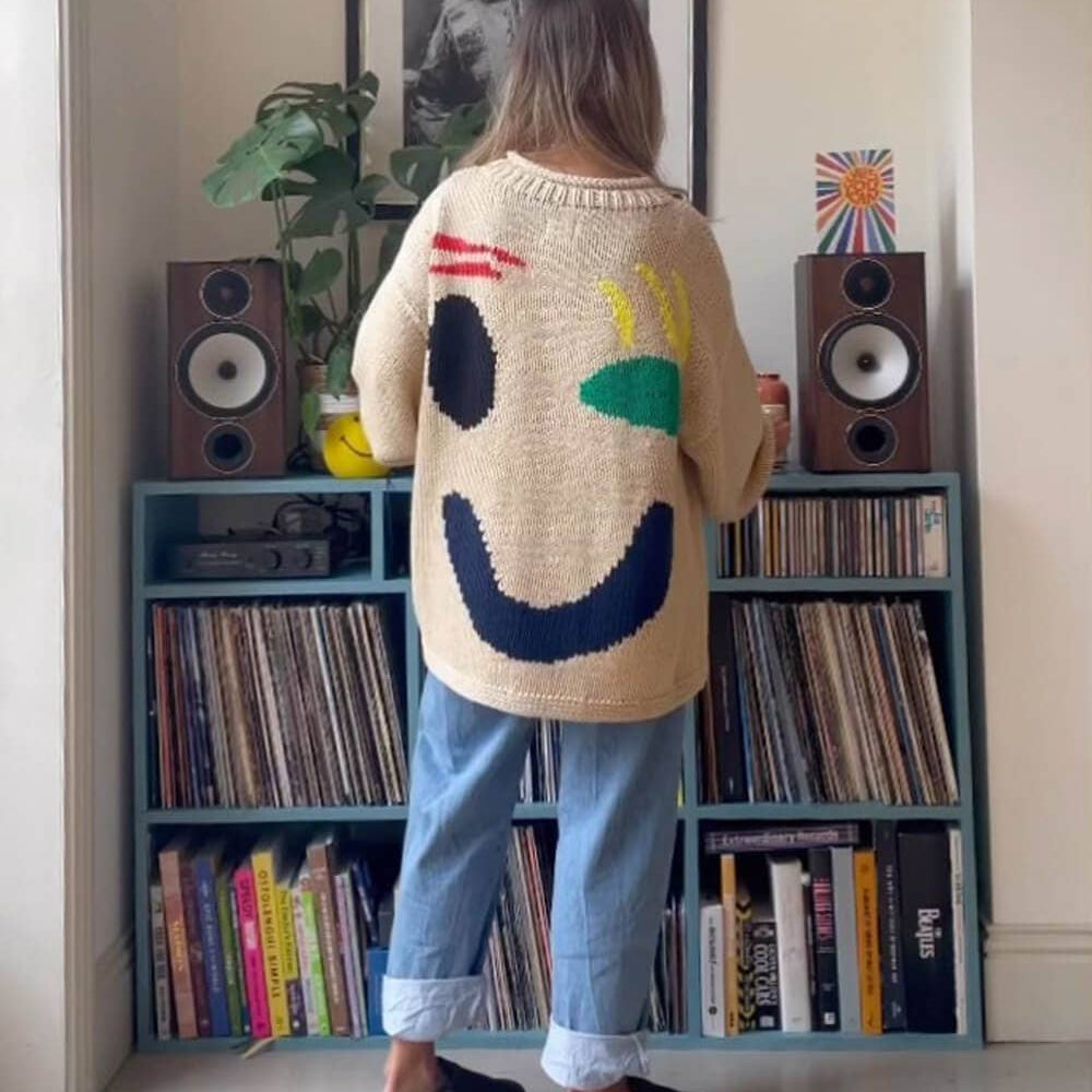 
                  
                    Give A Wink Knit Sweater
                  
                