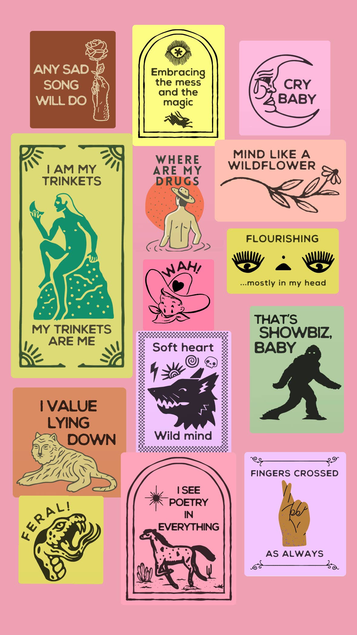 
                  
                    "I Am My Trinkets" Vinyl Sticker
                  
                