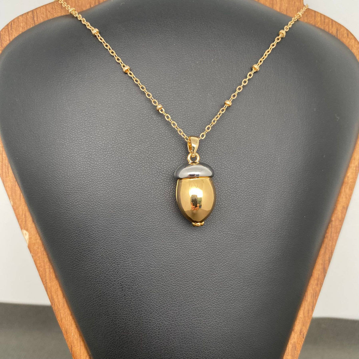 
                  
                    Hidden Squirrel Acorn Locket Charm Necklace
                  
                