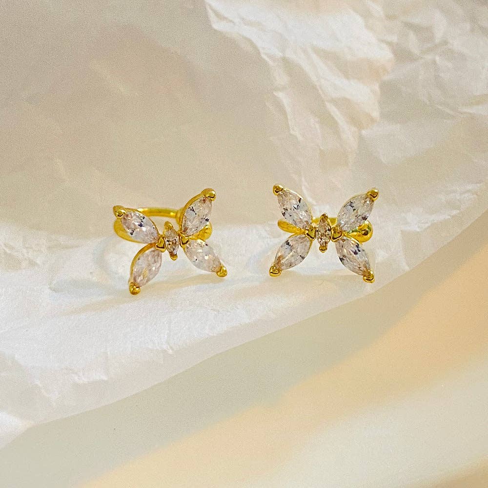 
                  
                    Butterfly Zirconia Ear Cuffs
                  
                