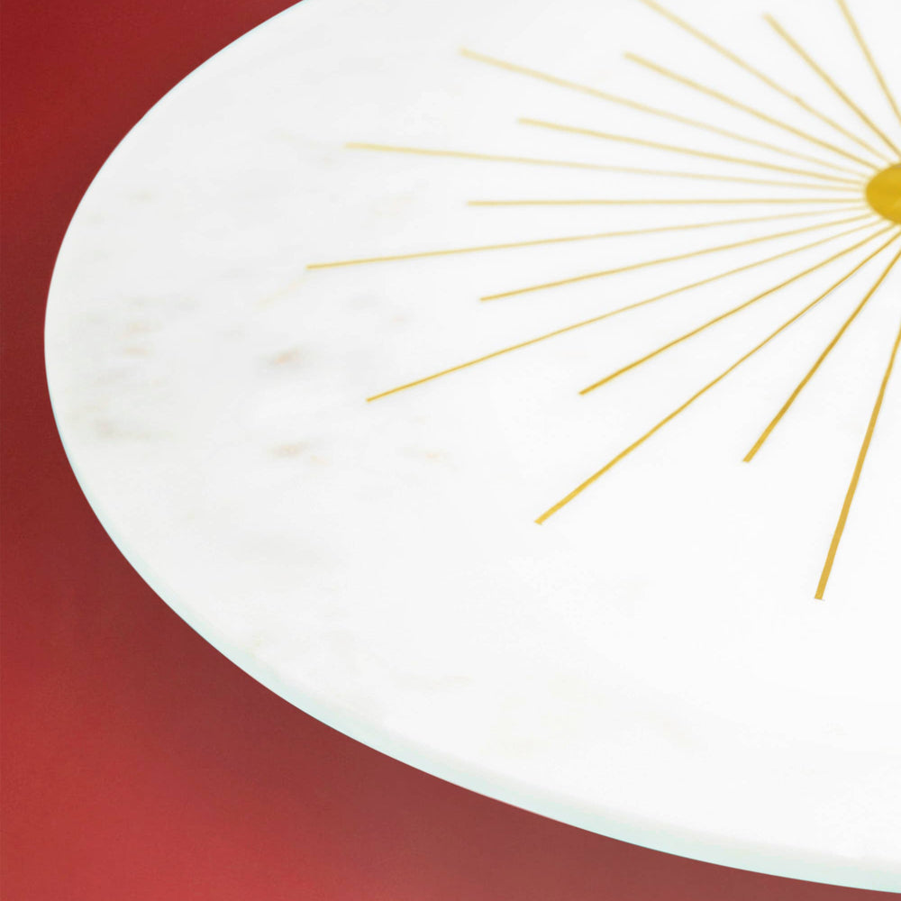 
                  
                    Sunshine 12" Cheeseboard- Marble with Brass Inlay
                  
                
