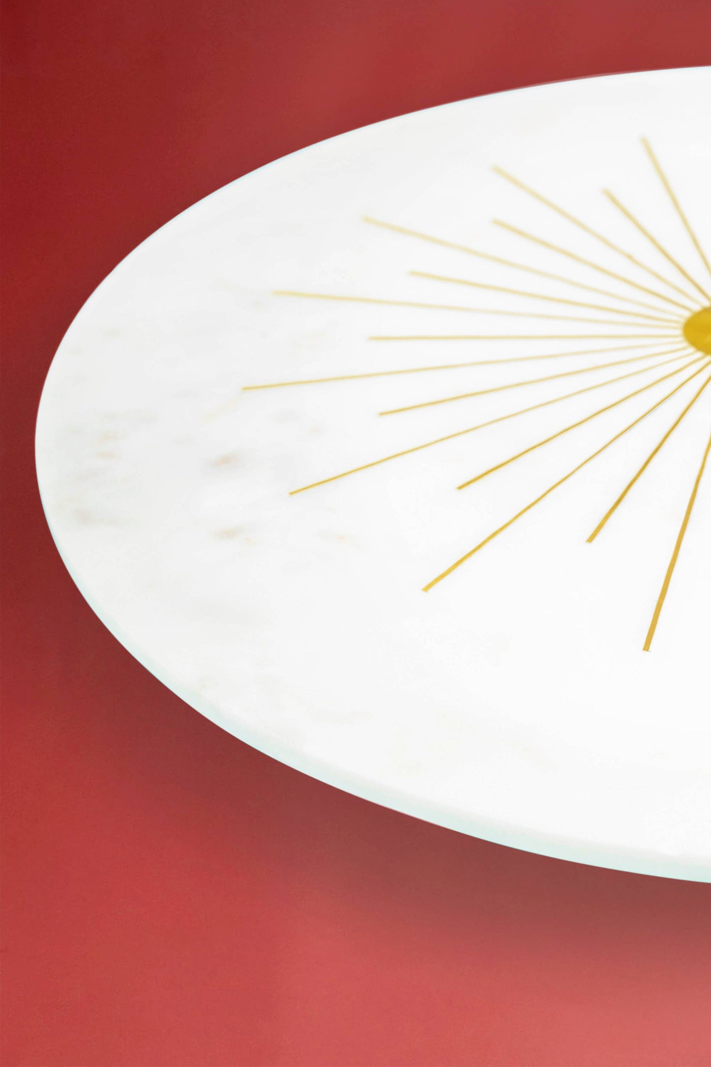 
                  
                    Sunshine 12" Cheeseboard- Marble with Brass Inlay
                  
                