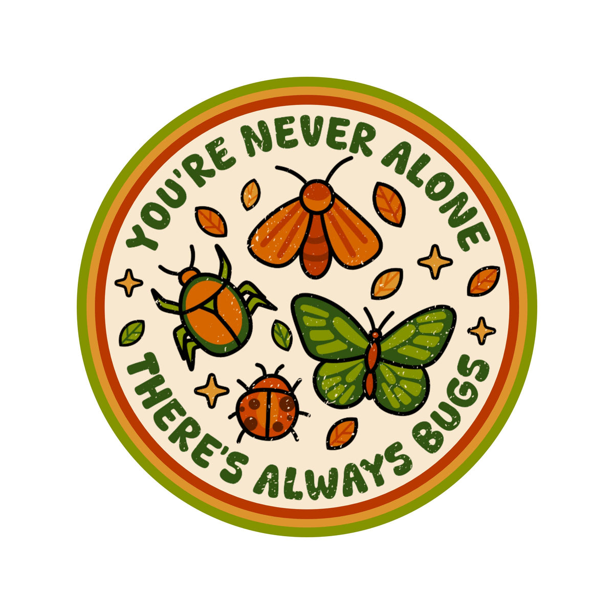 
                  
                    There's Always Bugs Sticker
                  
                
