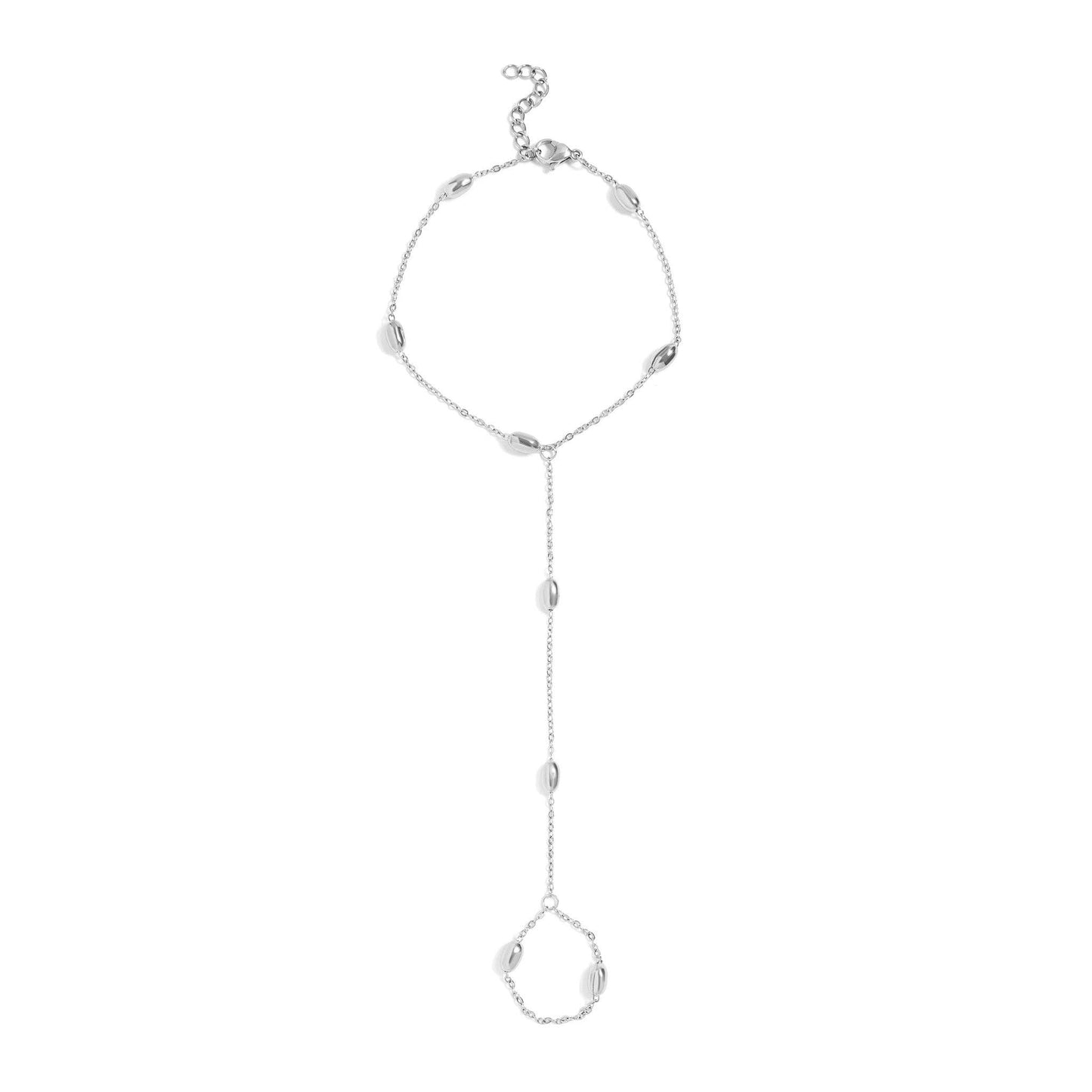 
                  
                    Oblong Beaded Hand Chain
                  
                