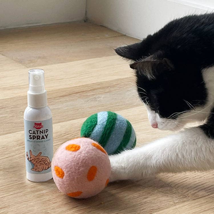 
                  
                    Spray & Play Catnip Wool Balls by Kiko
                  
                