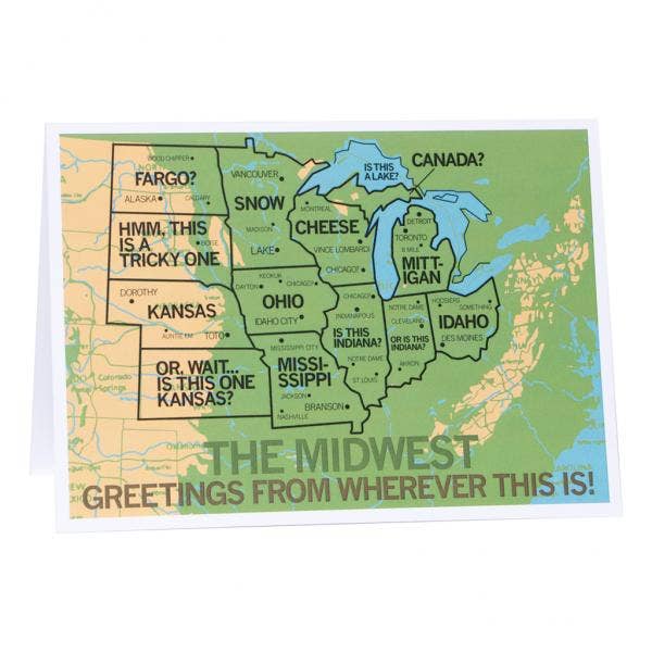 
                  
                    Greetings From The Midwest Greeting Card
                  
                