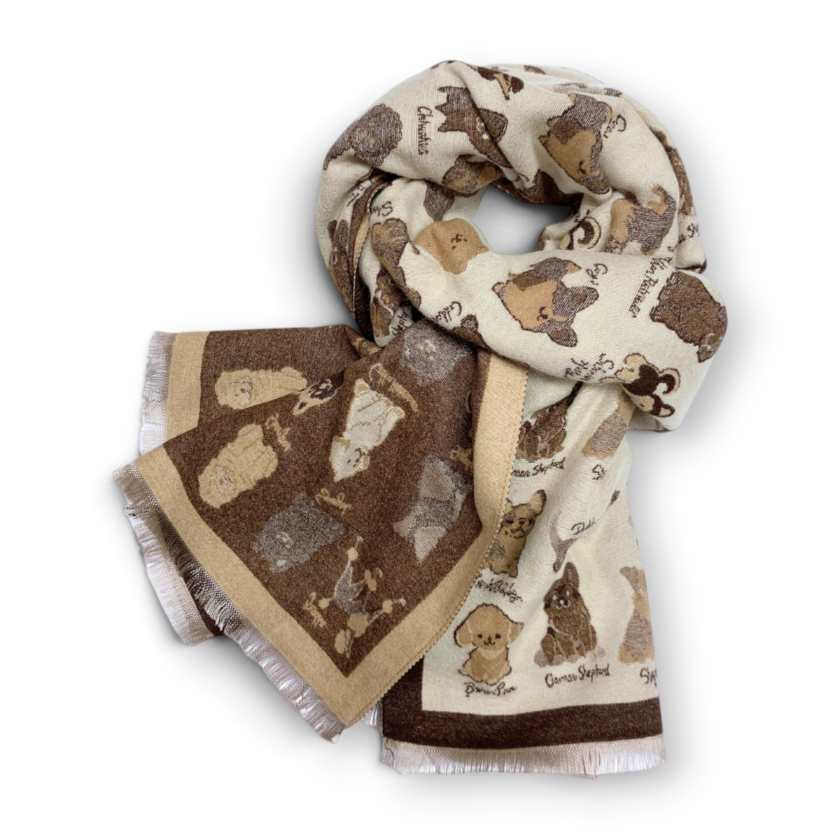 
                  
                    Dog Breeds Reversible Cashmere Blend Winter Scarf
                  
                