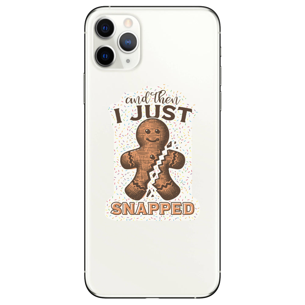 
                  
                    Gingerbread Man Just Snapped Vinyl Sticker
                  
                