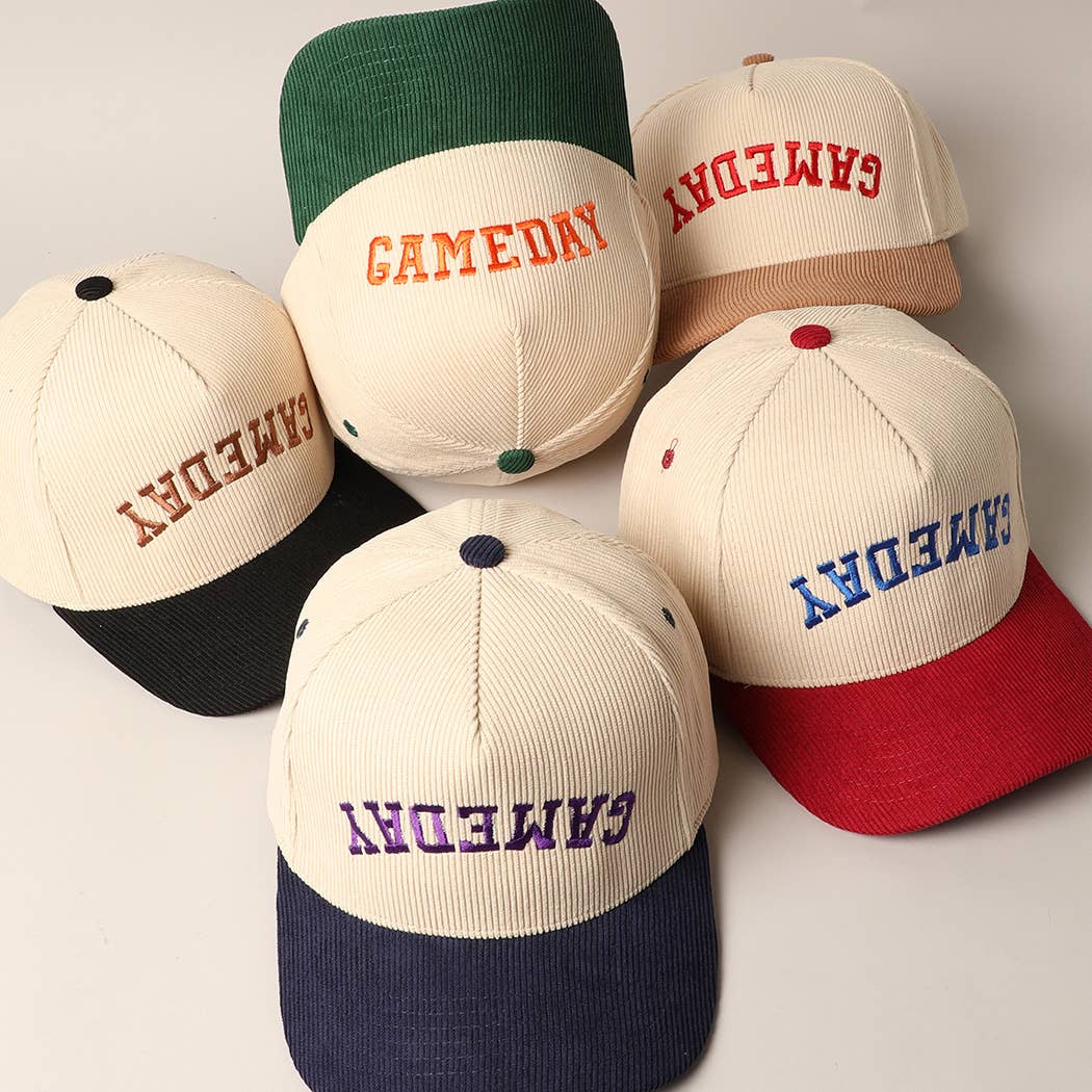 
                  
                    Upside Down "Game Day" Corduroy Cap
                  
                