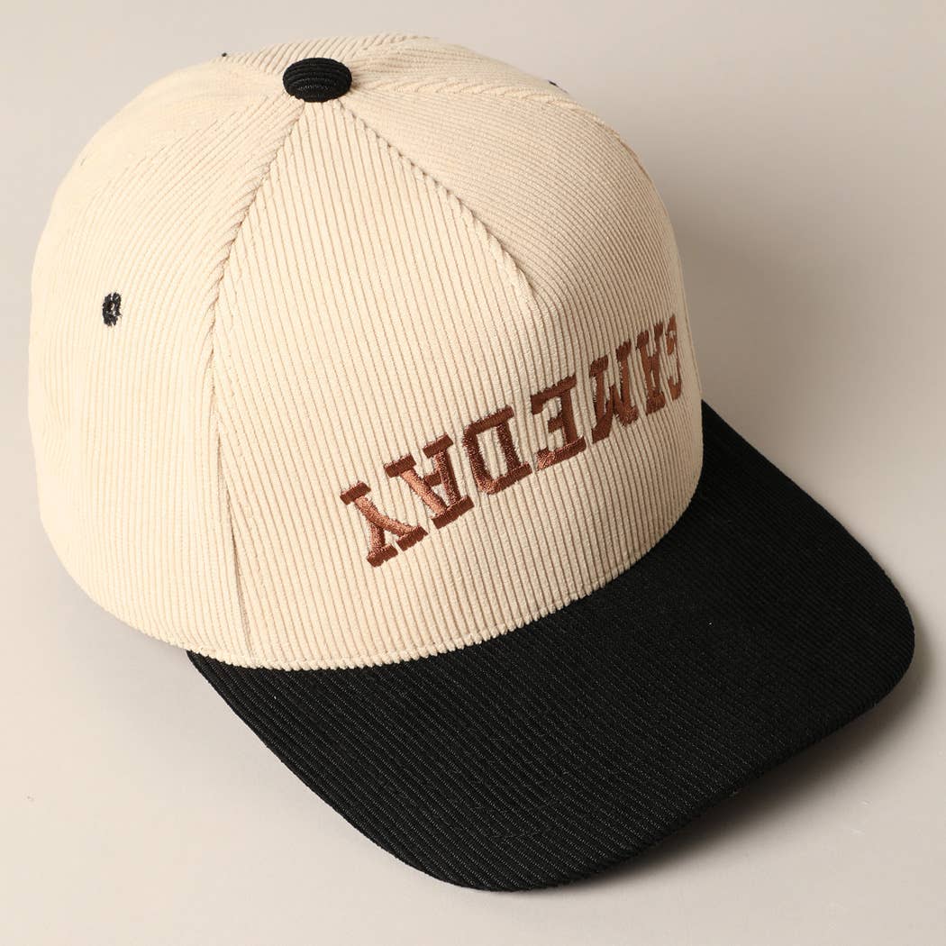 
                  
                    Upside Down "Game Day" Corduroy Cap
                  
                
