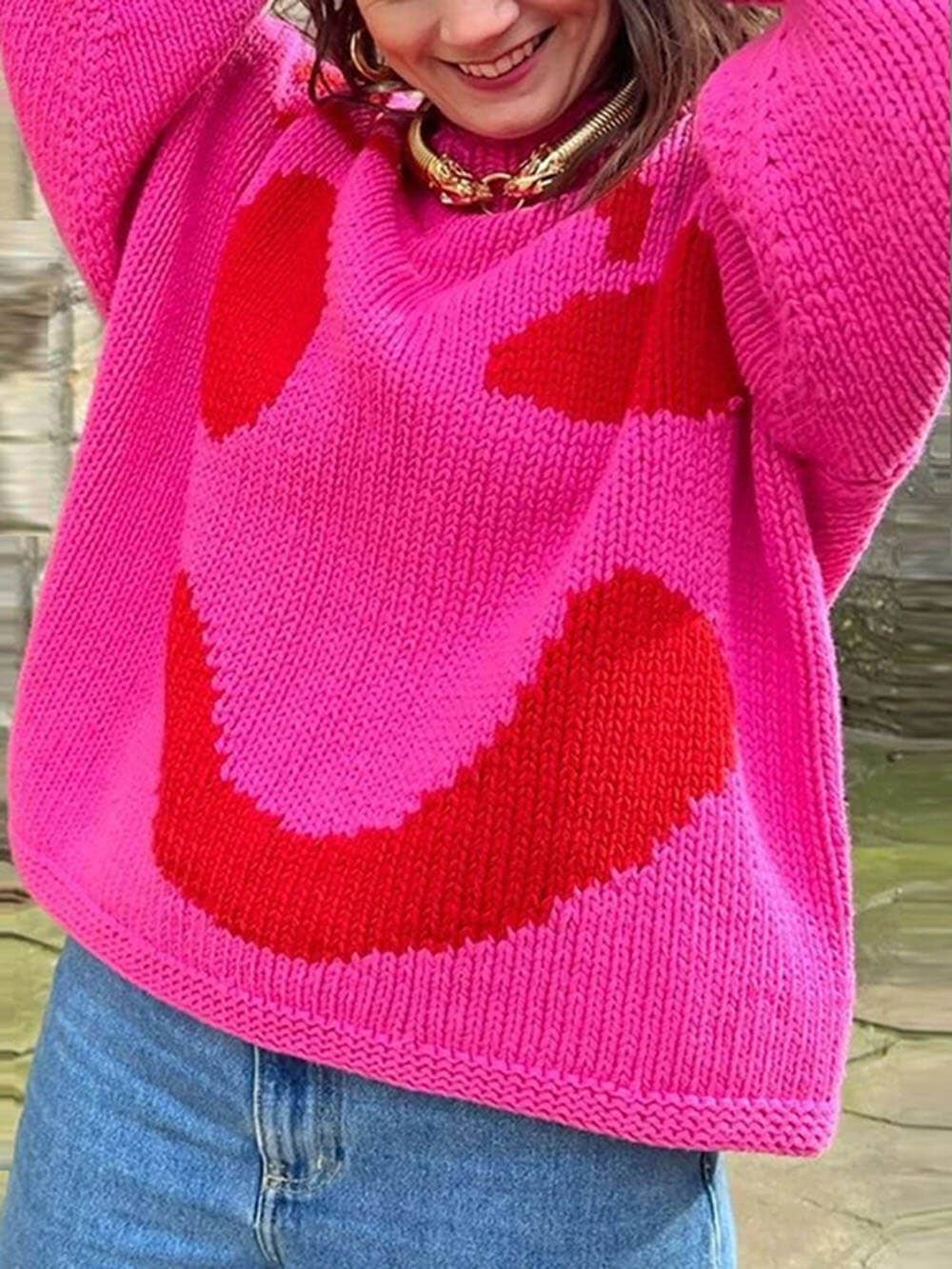 
                  
                    Give A Wink Knit Sweater
                  
                