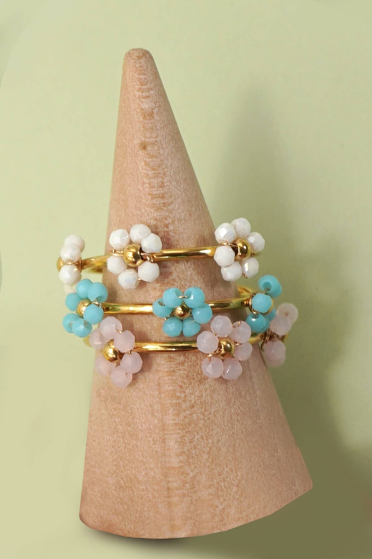 
                  
                    Beaded Flowers Dainty Adjustable Ring
                  
                