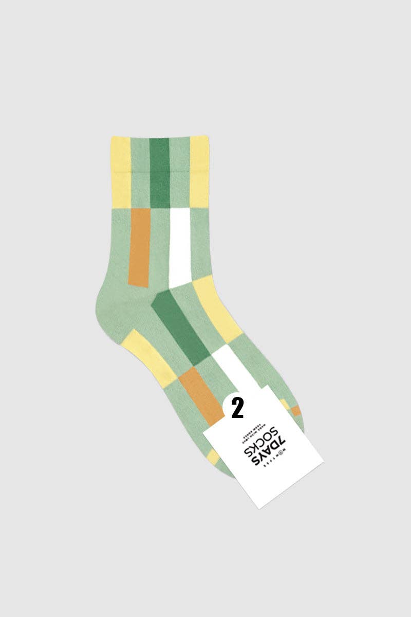 
                  
                    Color Block Tall Checkered Socks
                  
                