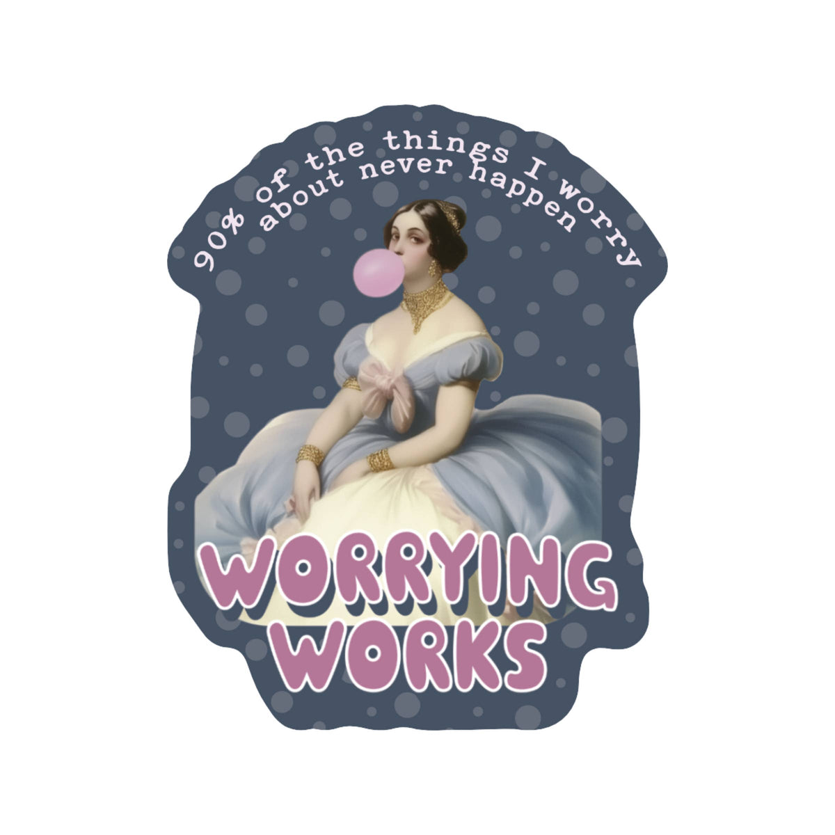 
                  
                    Worrying Works Victorian Woman Sticker
                  
                