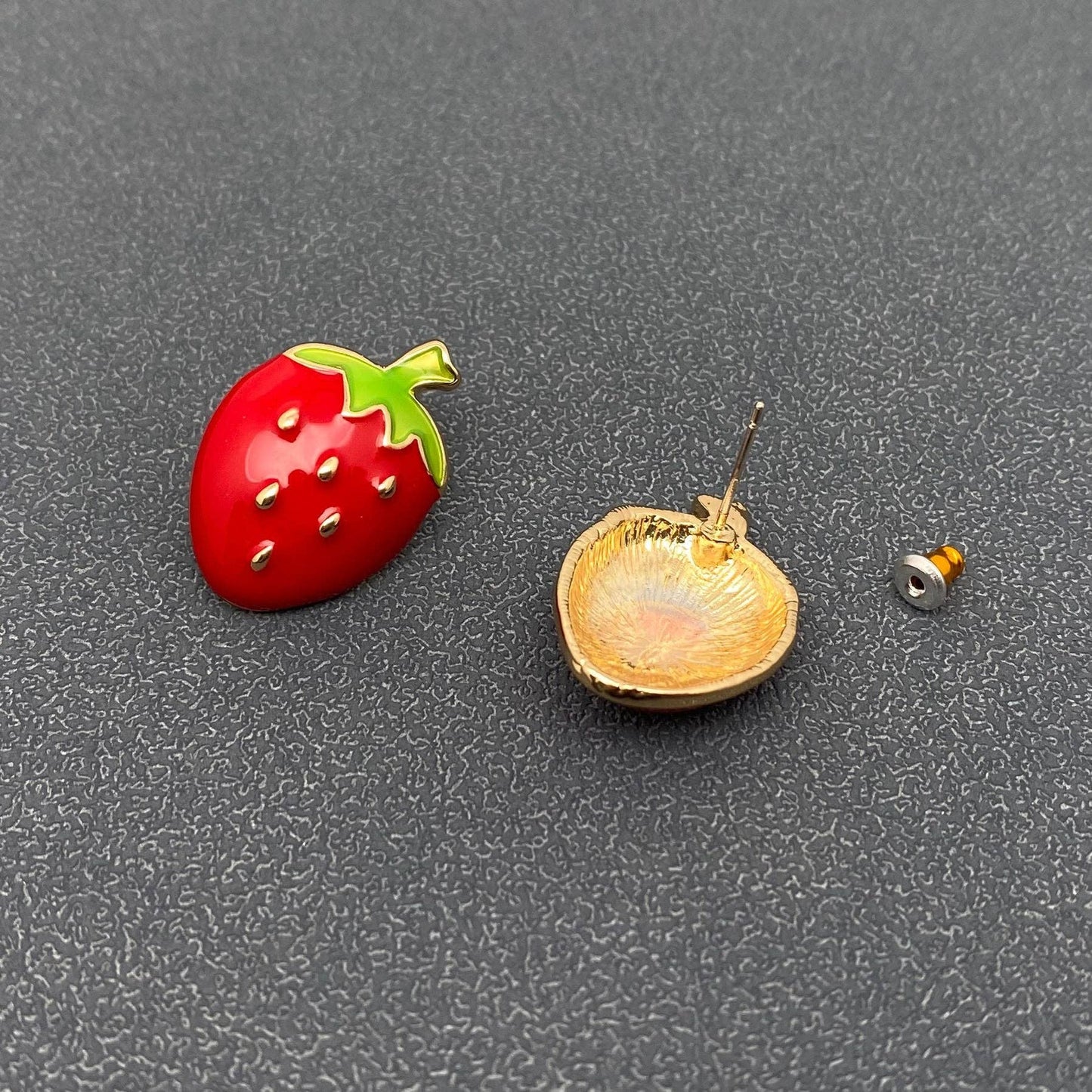 
                  
                    Strawberry Enamel Stud Earrings
                  
                