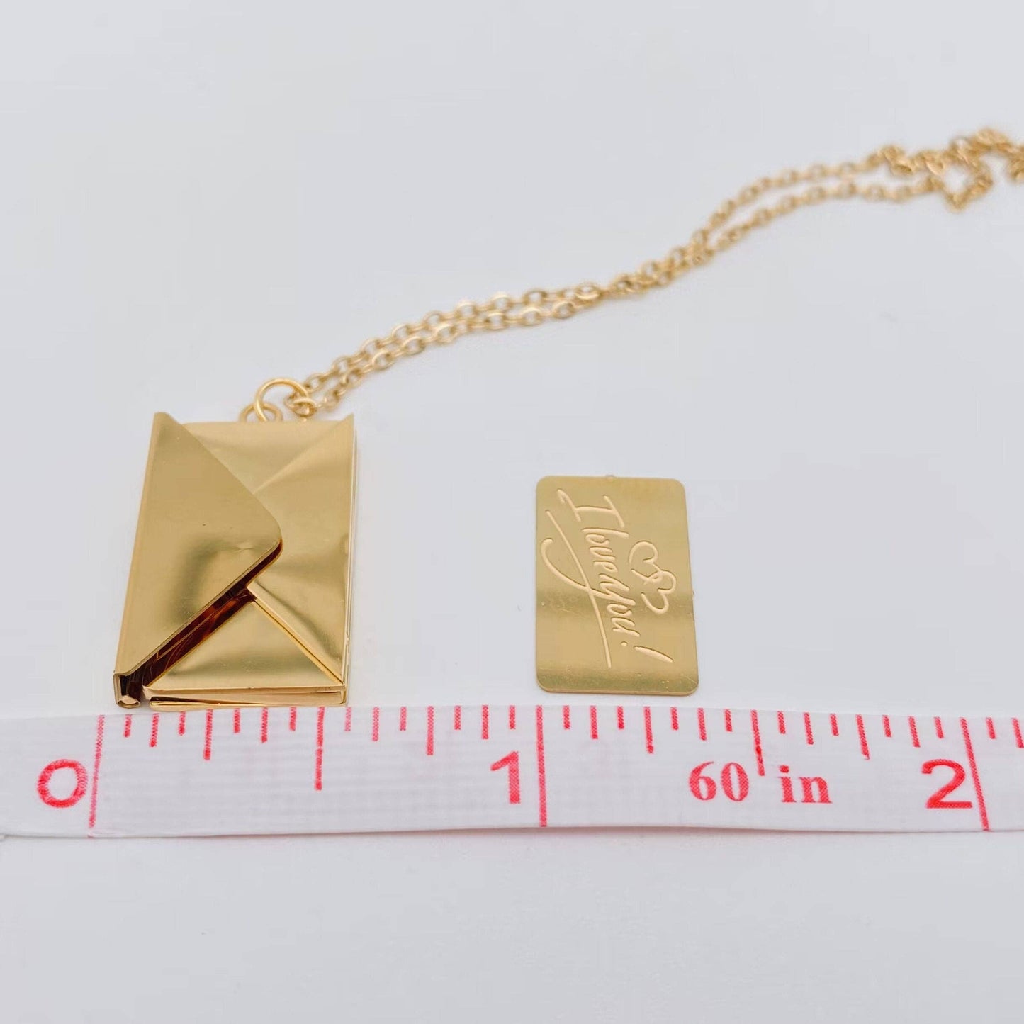 
                  
                    "I Love You" Keepsake Envelope Necklace
                  
                