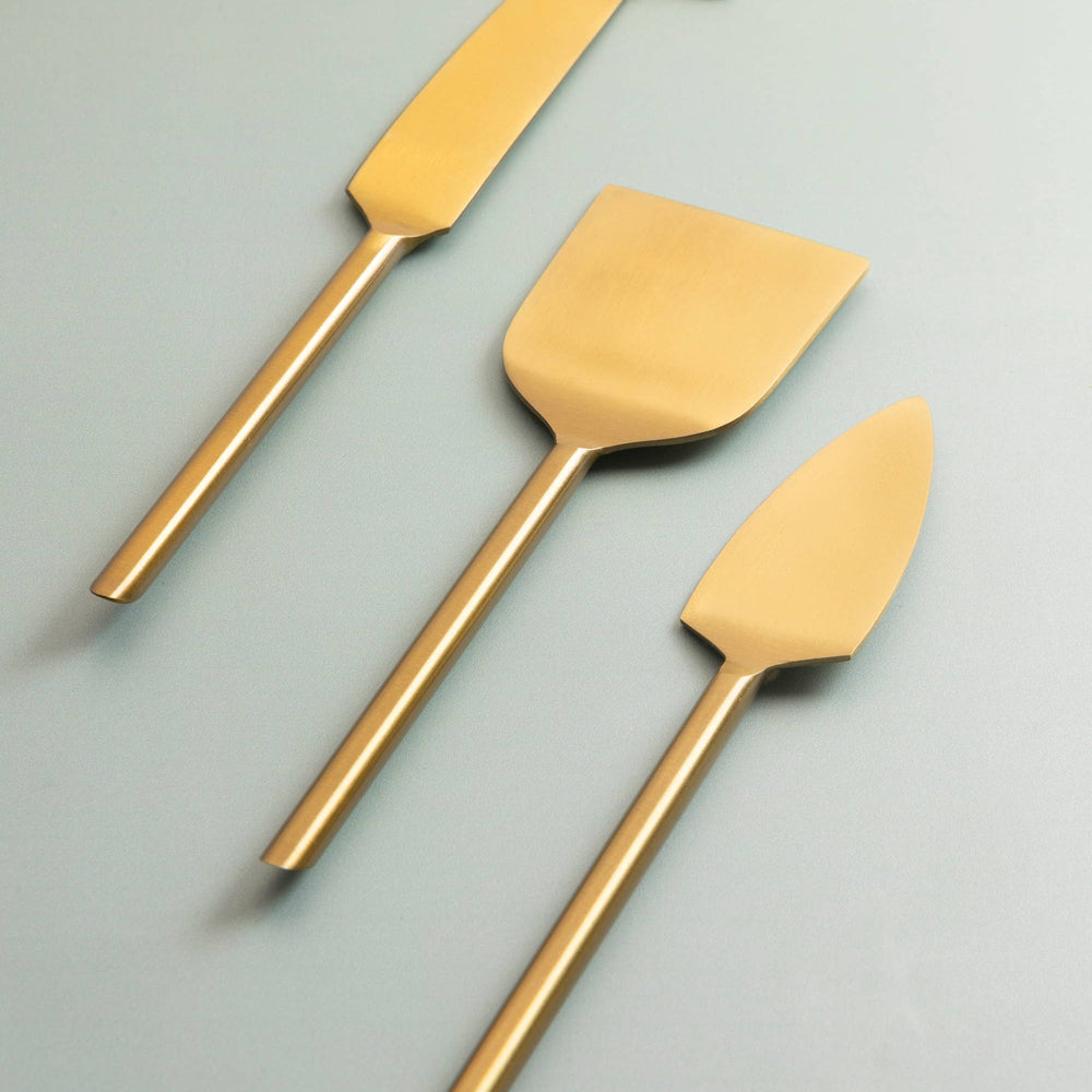 
                  
                    Atlas Gold Cheese Knives, Set of 3
                  
                