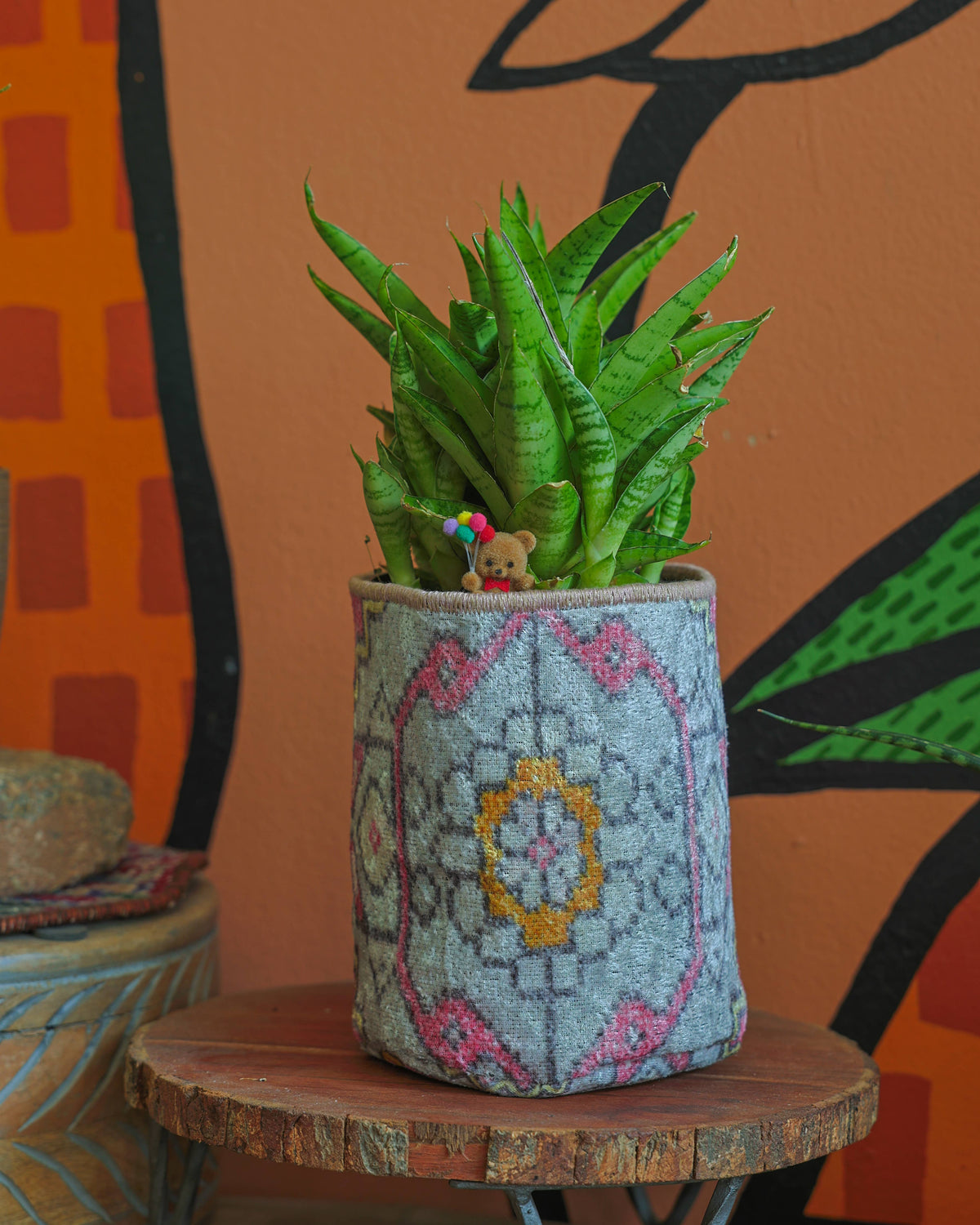 
                  
                    Vintage Rug Pattern Plant/Storage Basket
                  
                