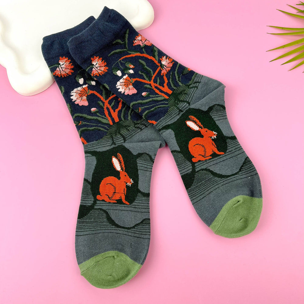 
                  
                    Mural Cotton Mid-Calf Socks
                  
                