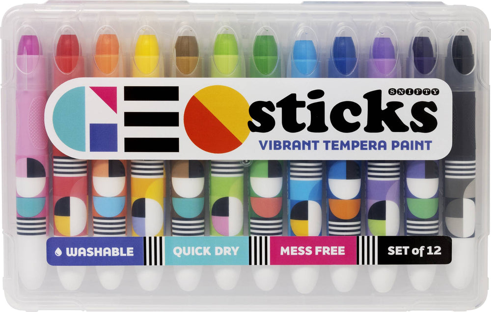 Geo Sticks Tempera Paint Sticks: Vibrant Brights
