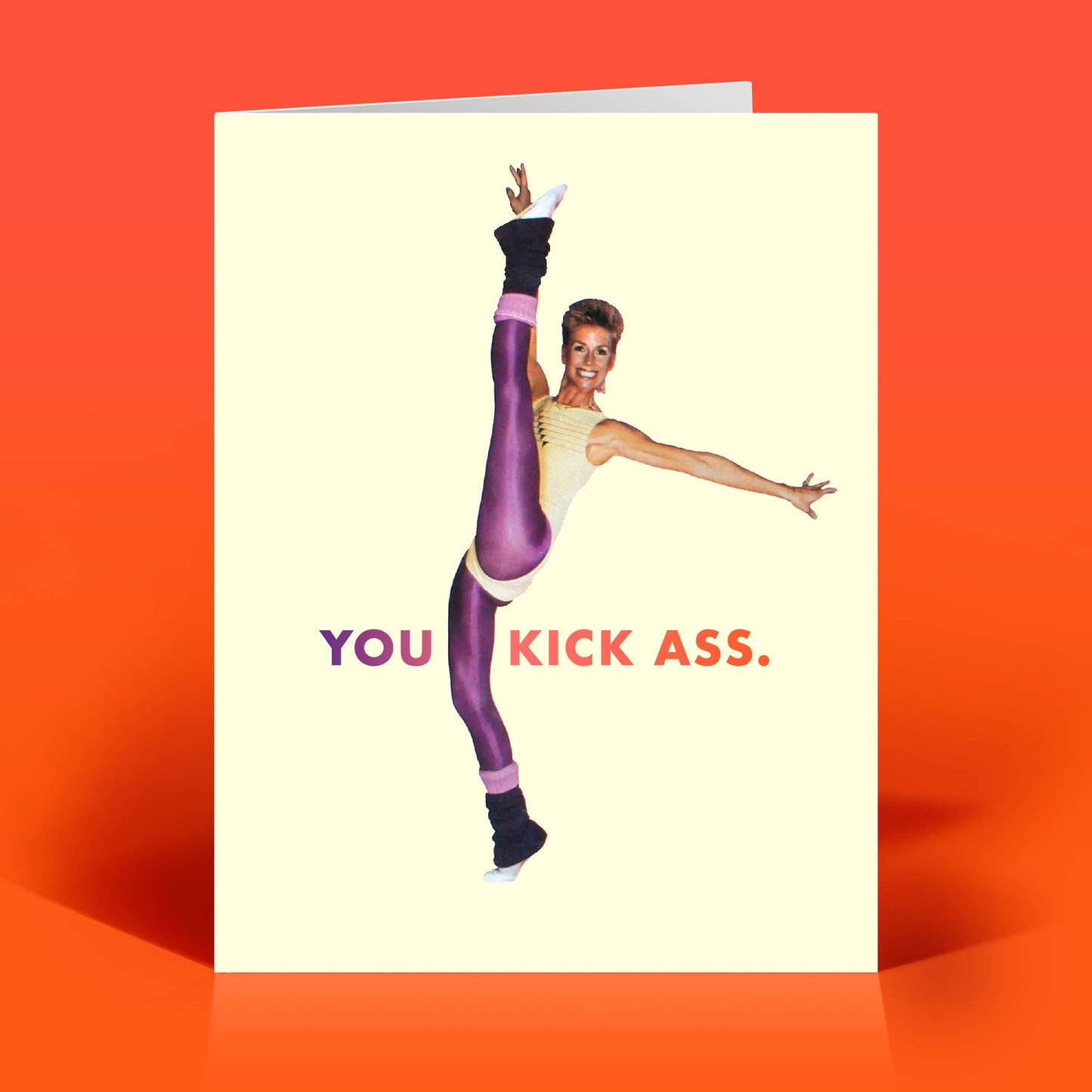 
                  
                    You Kick Ass 80s Aerobics Greeting Card
                  
                