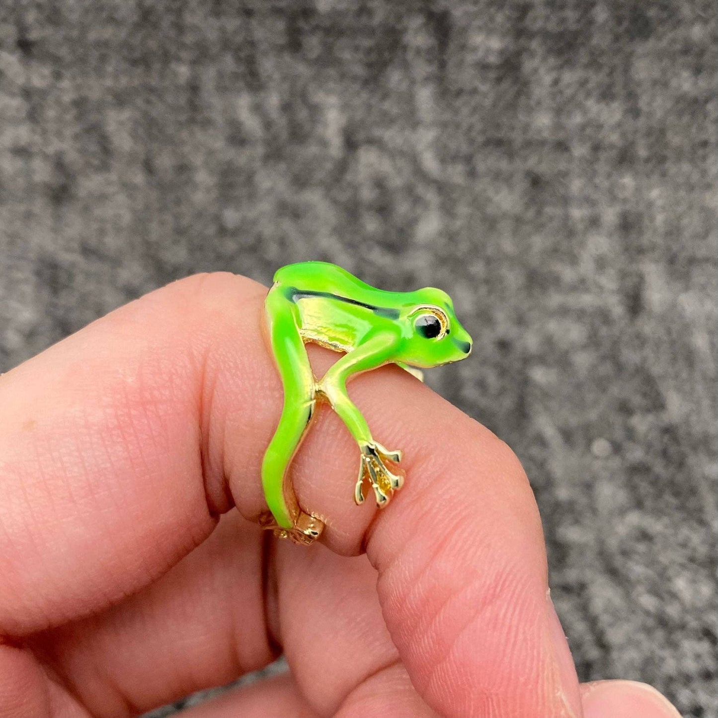 
                  
                    Enamel Tree Frog Ring or Branch Adornment
                  
                
