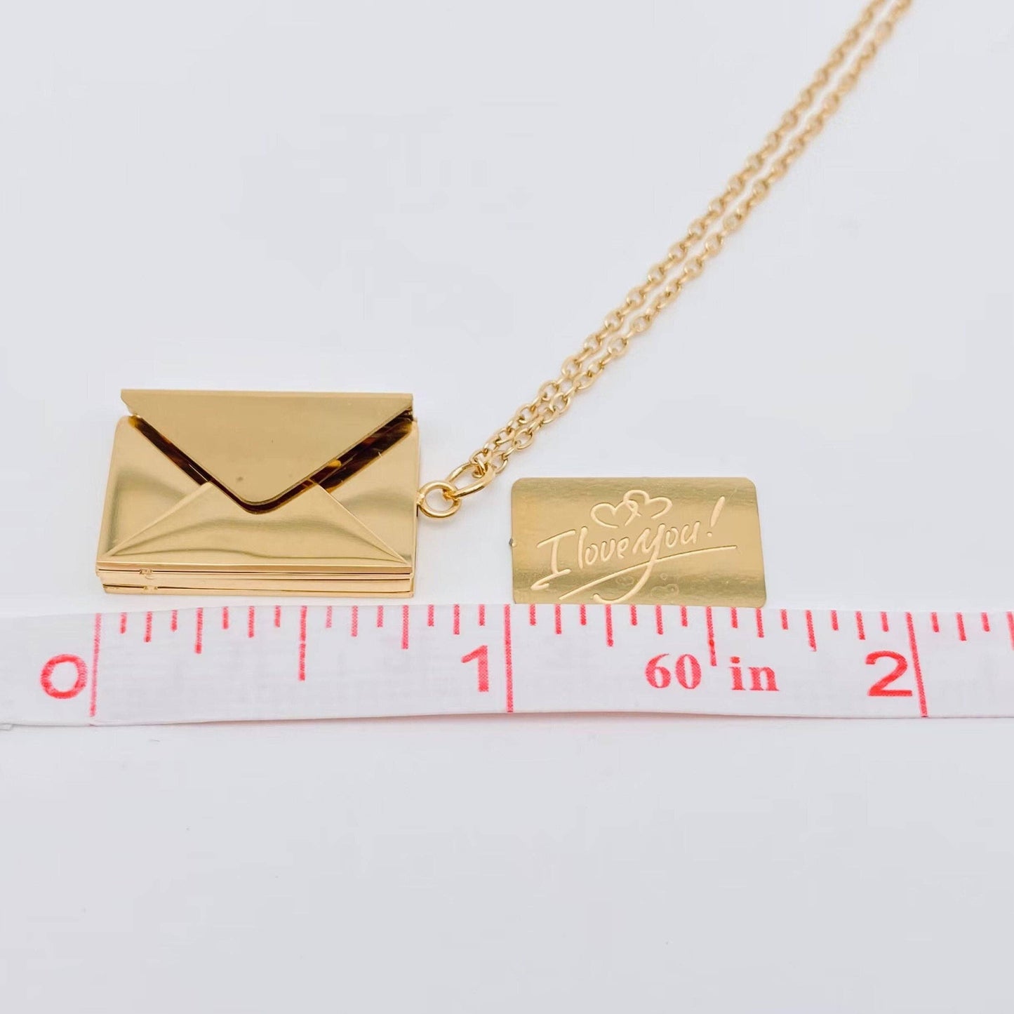 
                  
                    "I Love You" Keepsake Envelope Necklace
                  
                