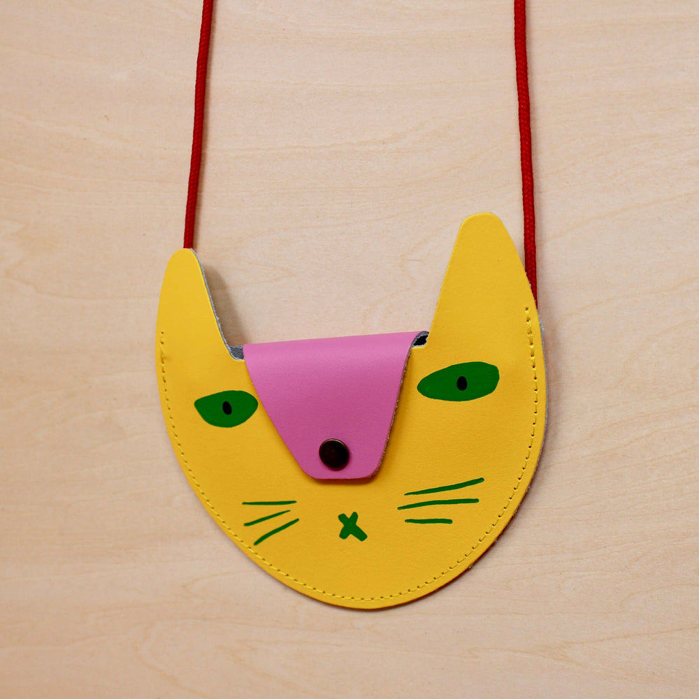 
                  
                    Cat Leather Pocket Purse
                  
                