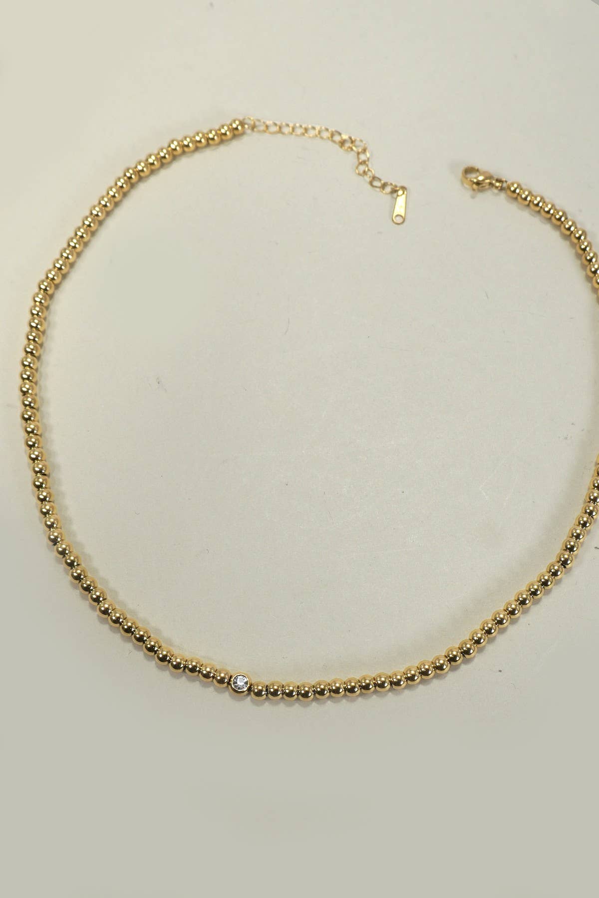 
                  
                    Stone Accented Free Beaded Ball Chain Necklace
                  
                