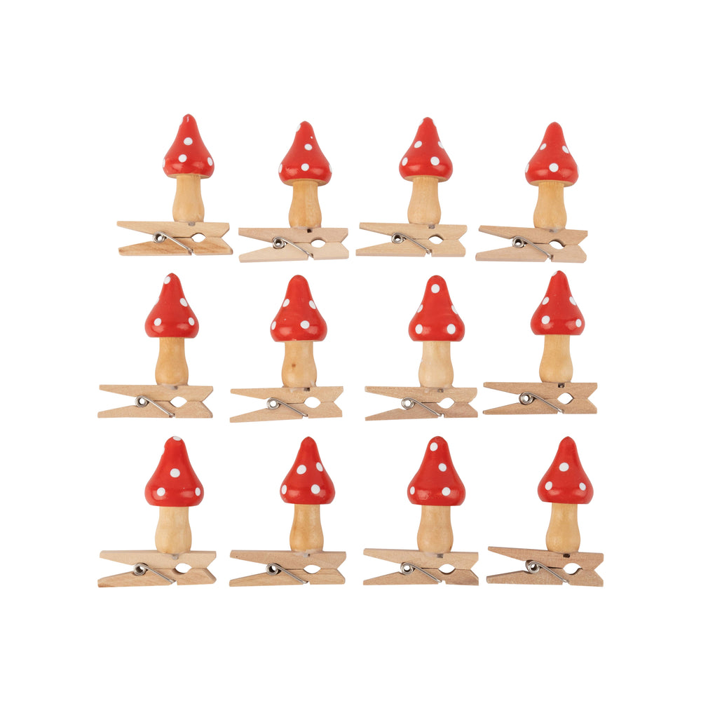 Miniature Mushroom Clips