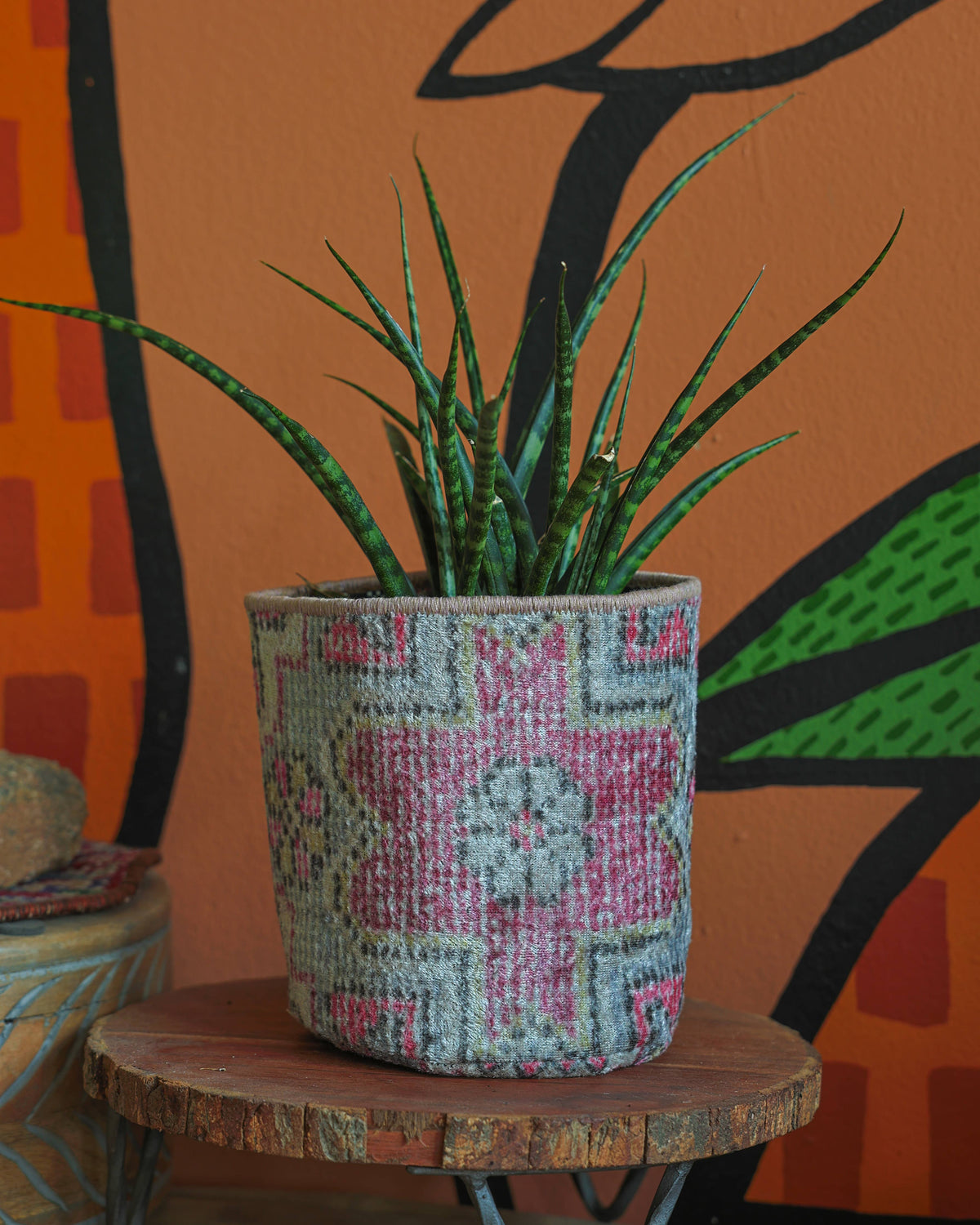 
                  
                    Vintage Rug Pattern Plant/Storage Basket
                  
                