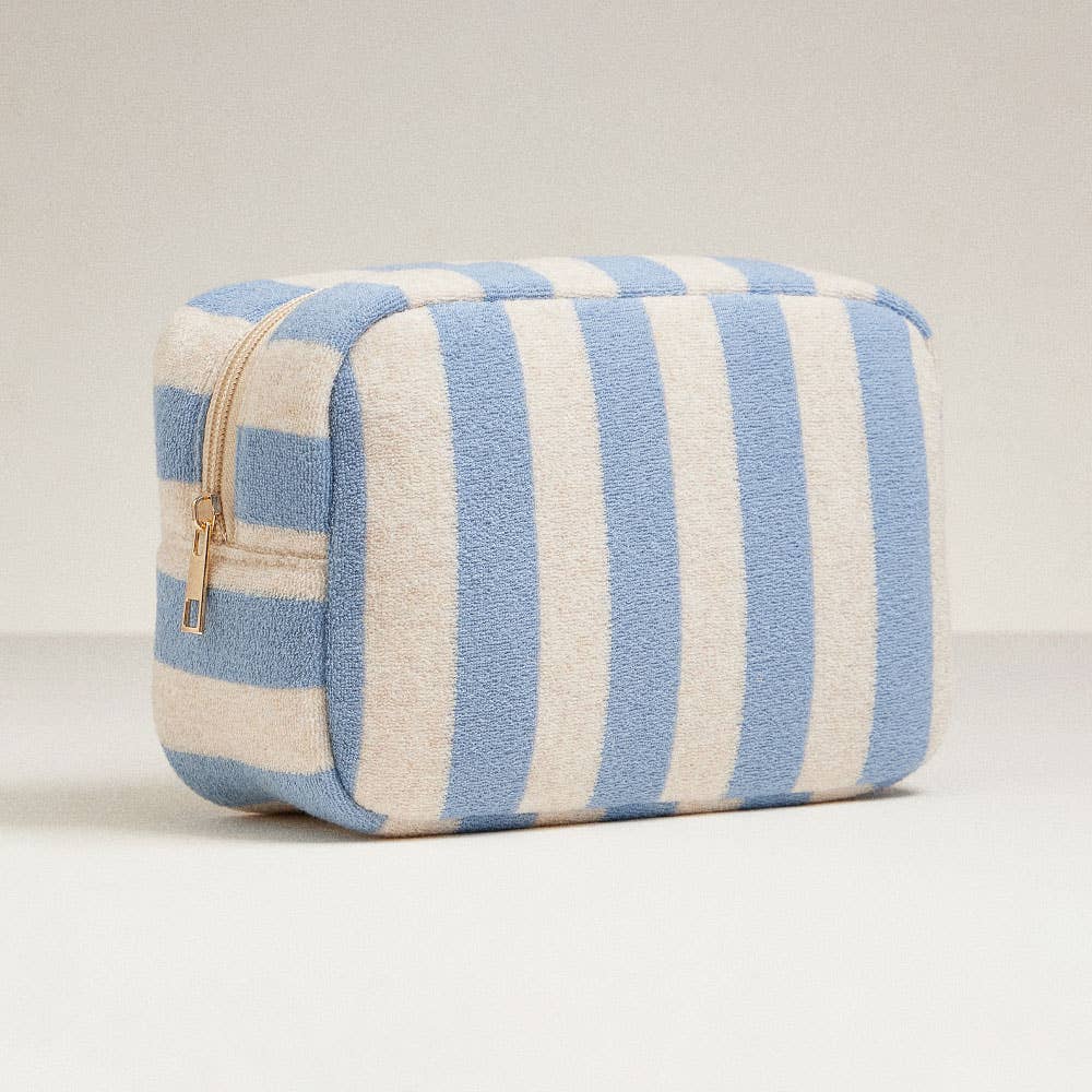 
                  
                    Cotton Terry Cabana Striped Zip Pouch
                  
                