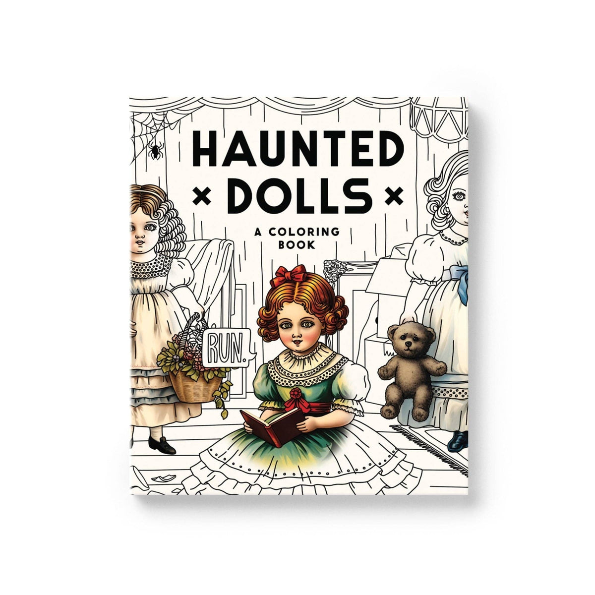 
                  
                    Haunted Dolls Coloring Book by Brass Monkey
                  
                