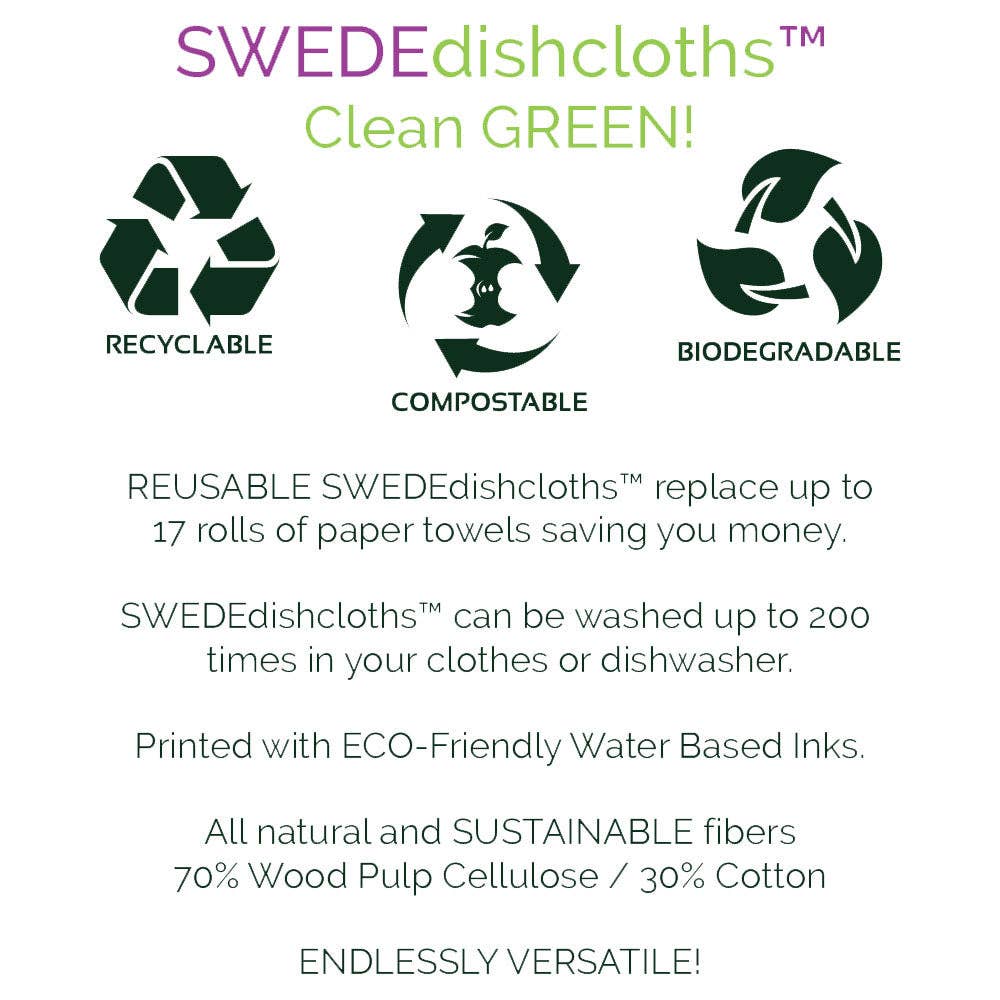 
                  
                    Swede-Dish Cloths | Eco-Friendly Reusable Sponge Towels
                  
                