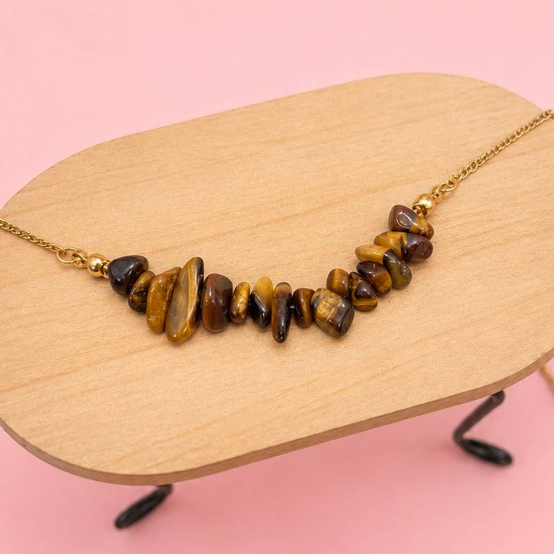 
                  
                    Tiger's Eye Chip Beads Necklace
                  
                