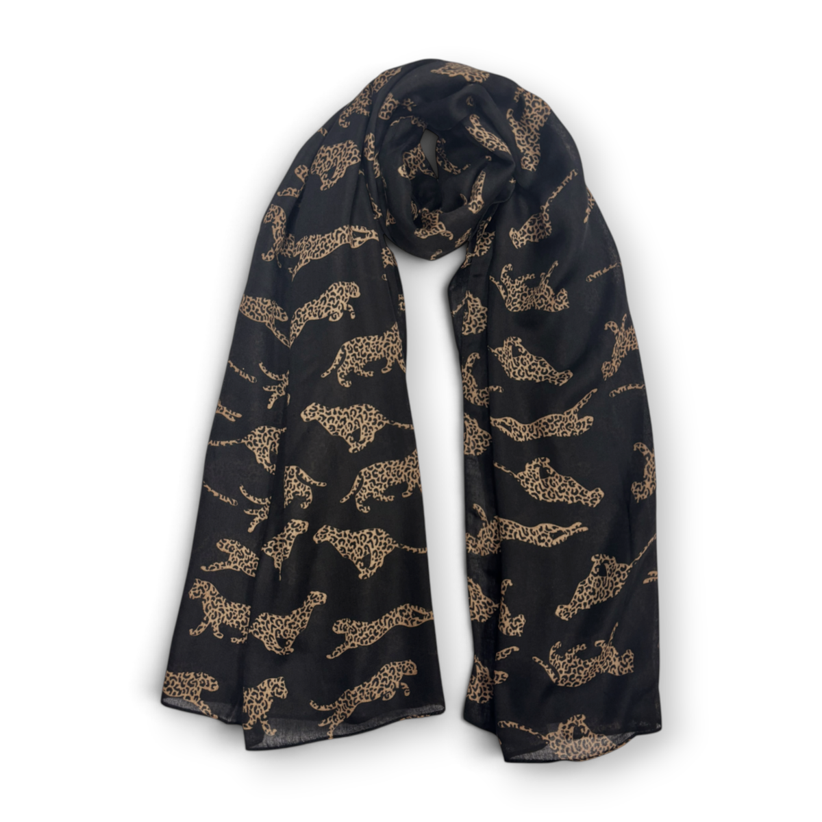 
                  
                    Pouncing Cheetah Cotton Blend Scarf
                  
                