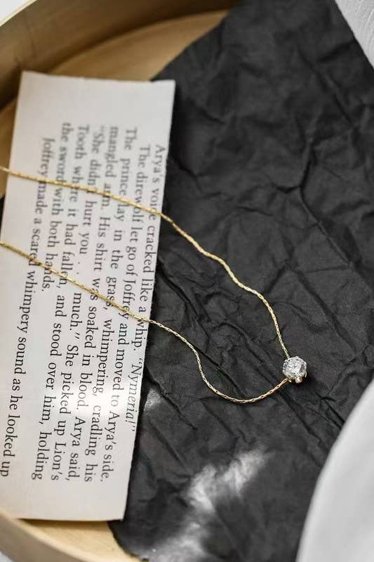 
                  
                    Classic Single Stone Necklace
                  
                