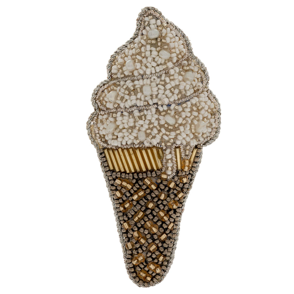 Ice Cream Cone Beaded Ornament