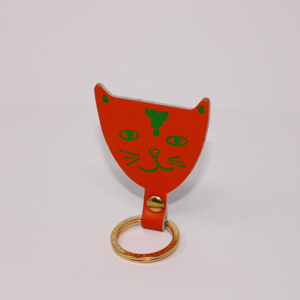 
                  
                    Cat Leather Key Fob
                  
                