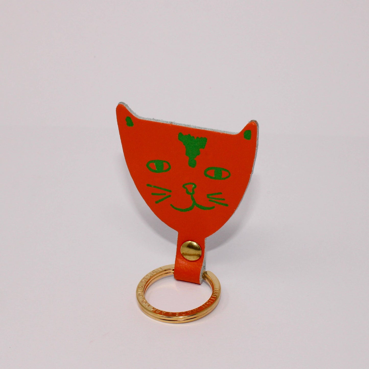 
                  
                    Cat Leather Key Fob
                  
                