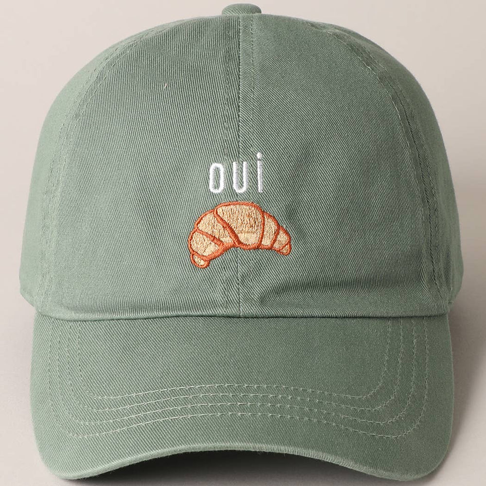 
                  
                    OUI Croissant Embroidered Dad Hat
                  
                