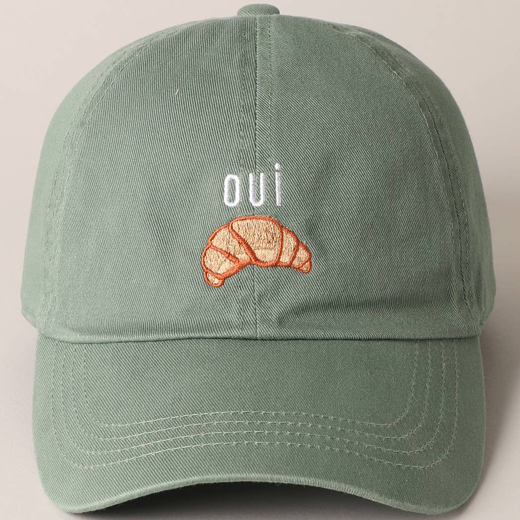 
                  
                    OUI Croissant Embroidered Dad Hat
                  
                