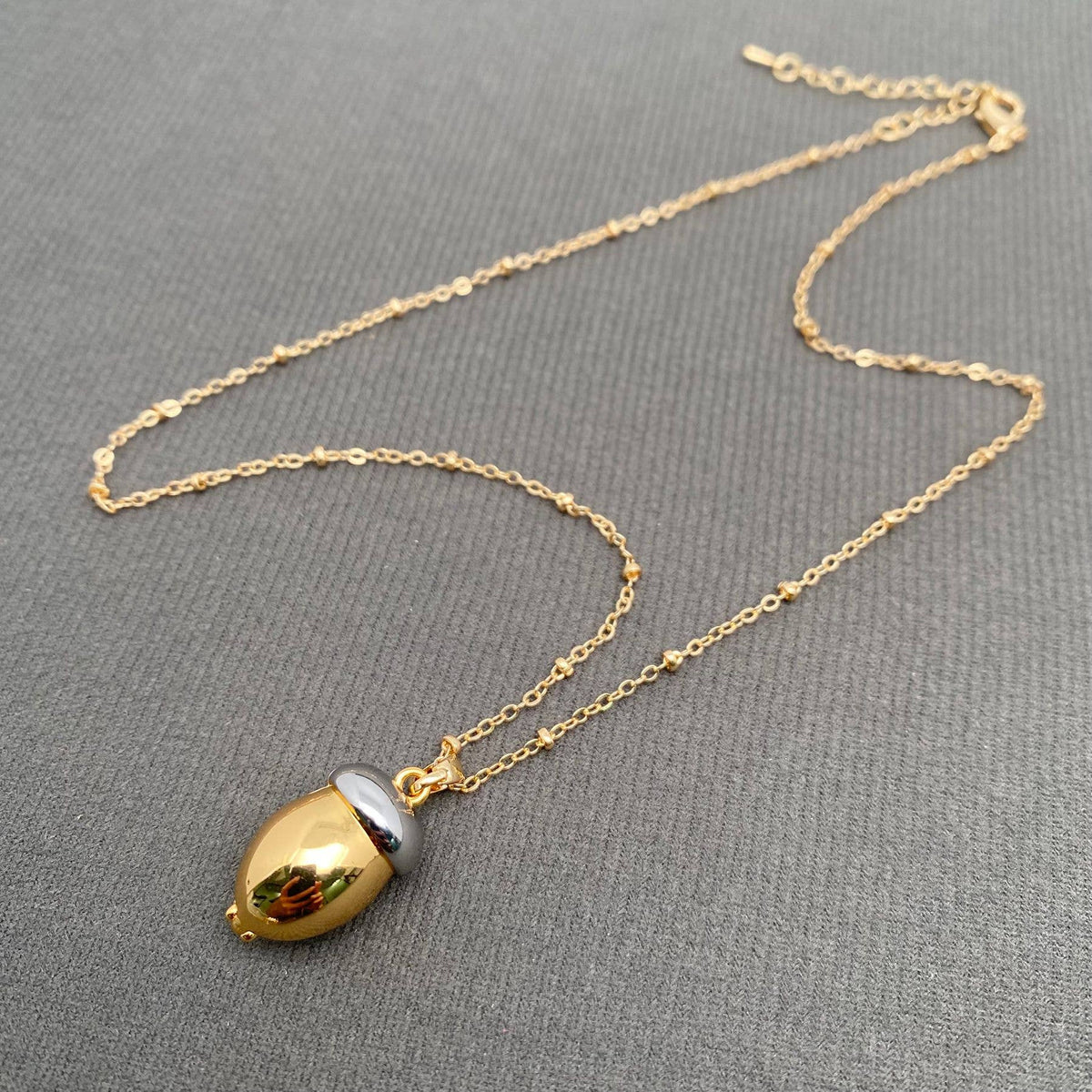 
                  
                    Hidden Squirrel Acorn Locket Charm Necklace
                  
                