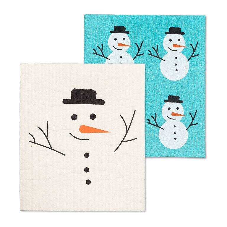 Snowman Swedish Dishcloths
