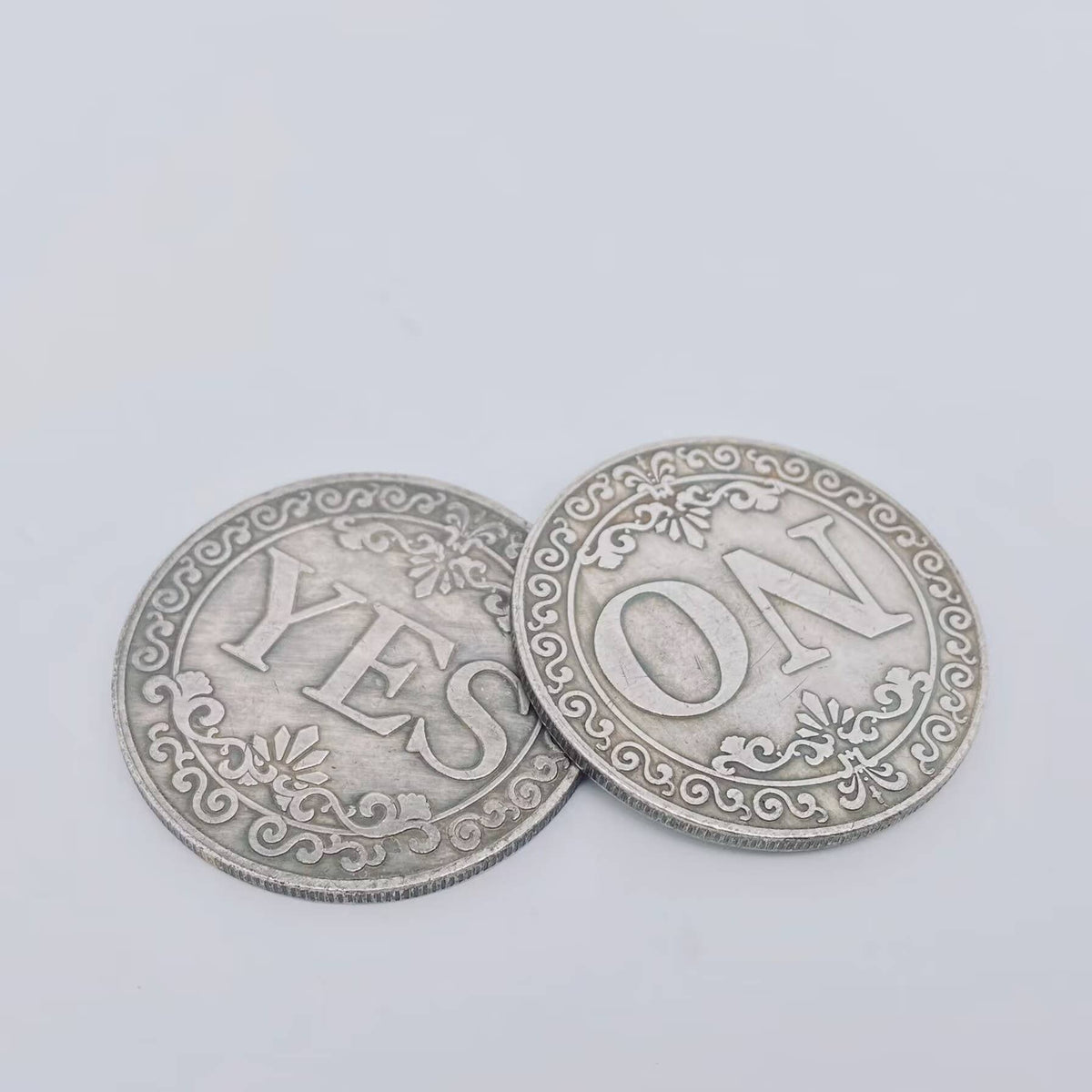 
                  
                    YES or NO Sided Plated Flip Coins
                  
                