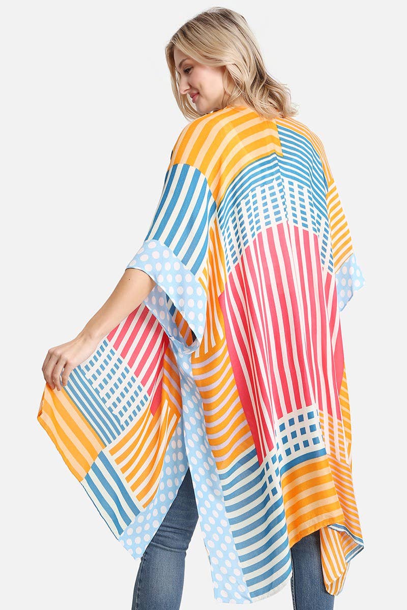 
                  
                    Women's Viscose Color Print Kimono Cover-Up
                  
                