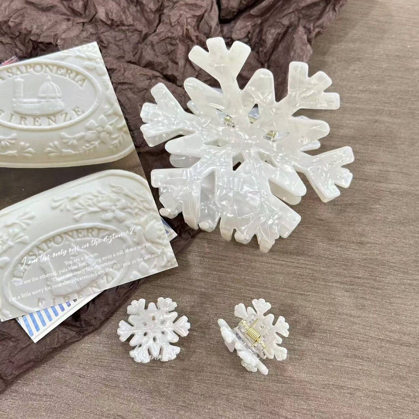 
                  
                    Pearly Snowflake Hair Claw
                  
                