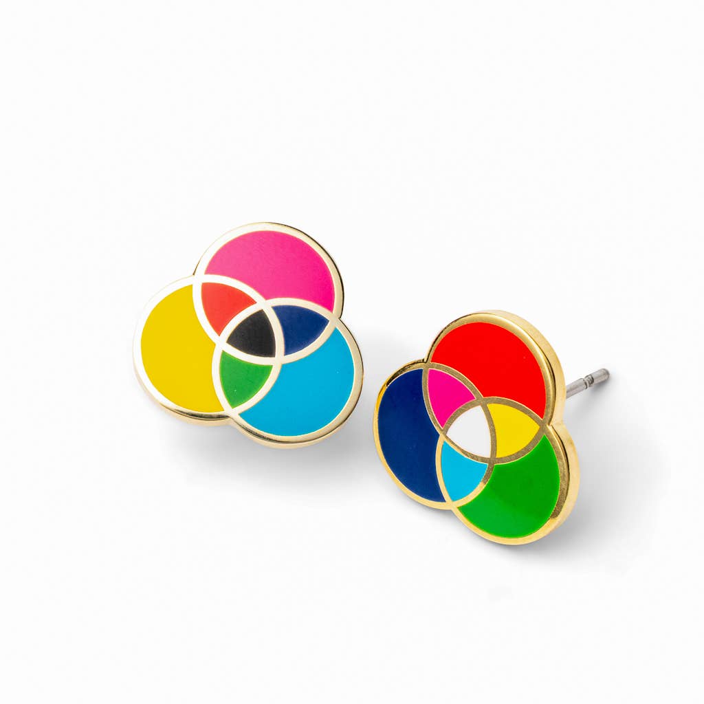 
                  
                    RGB & CMYK Earrings by Yellow Owl
                  
                